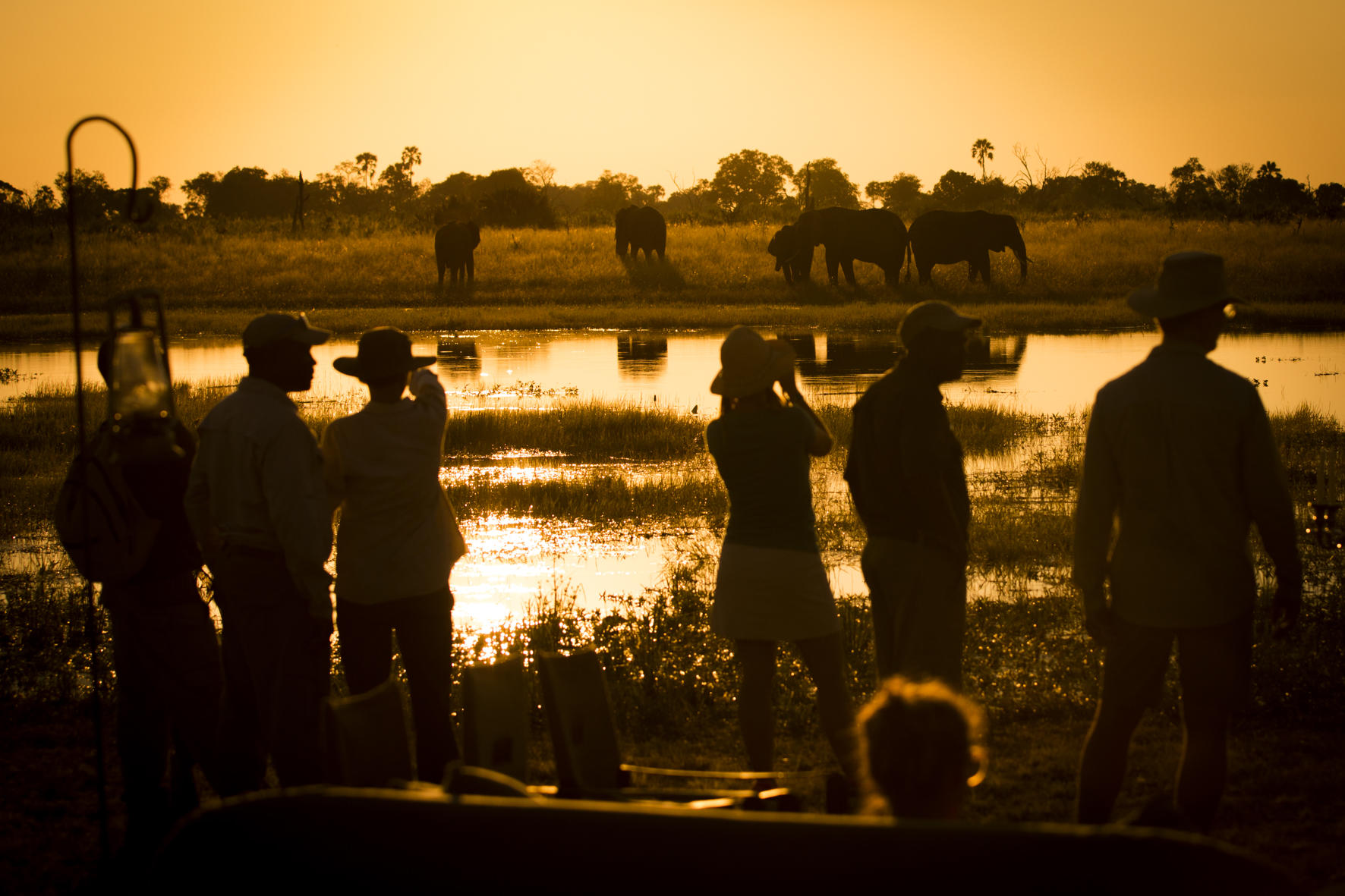 Abu Camp sundowners