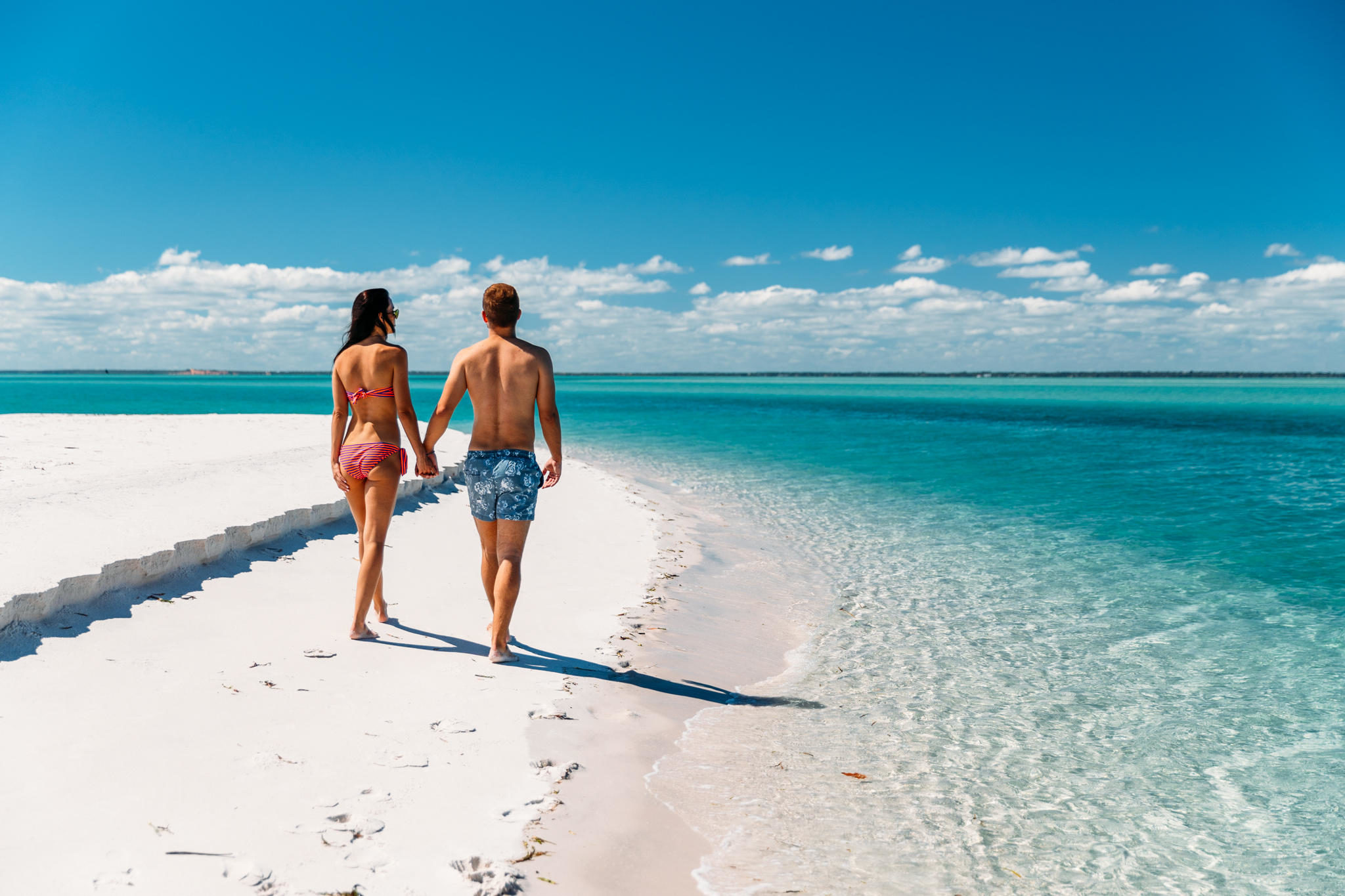 Beach walk at Santorini in Mozambique