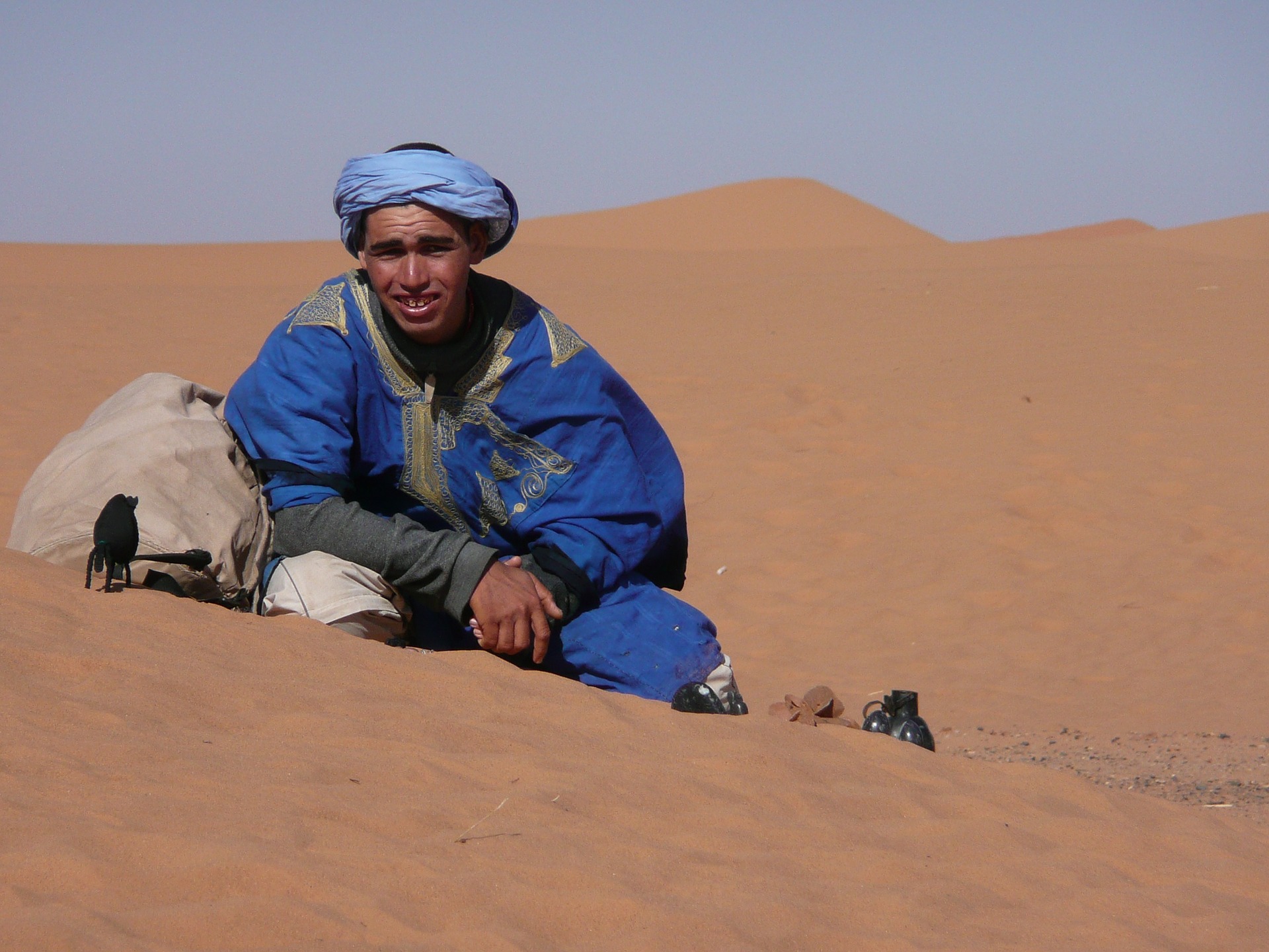 Man in Desert