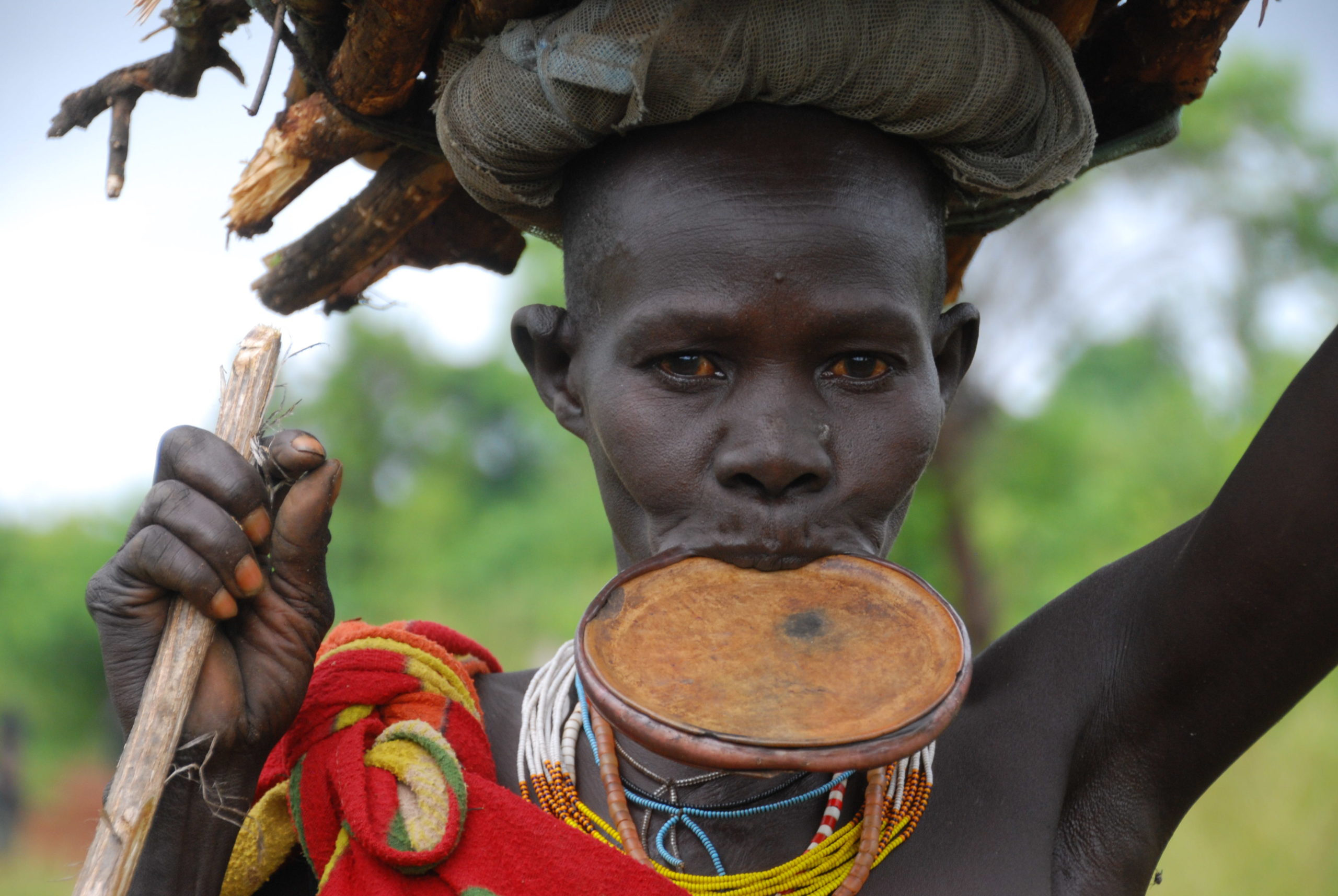 Mursi woman with lip plate